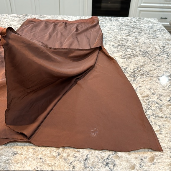 Free People | NWOT Sweet Talker Half Slip Skirt in Brown Size XL - Picture 8 of 12